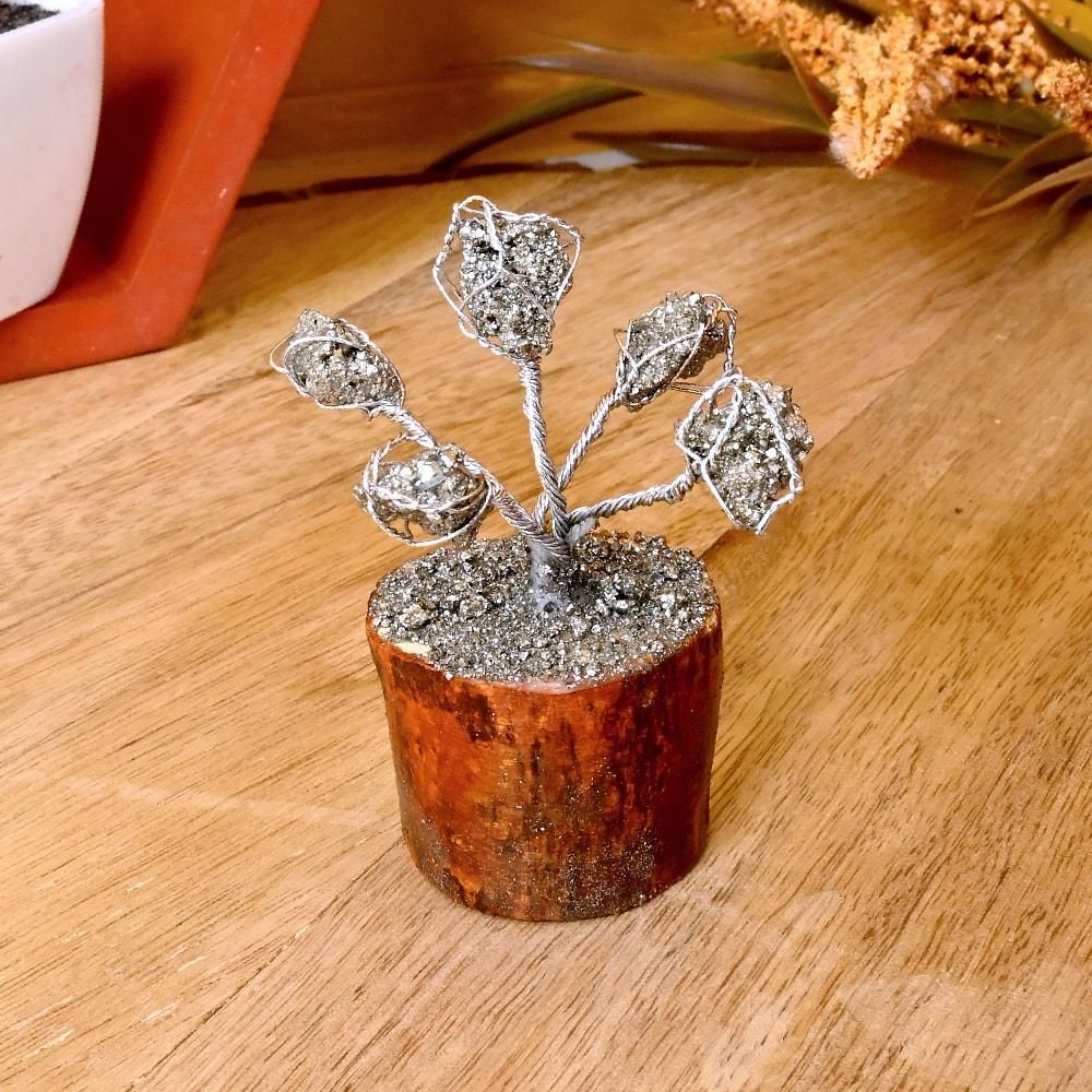 Money Magnet Pyrite Tree - 5 Beads